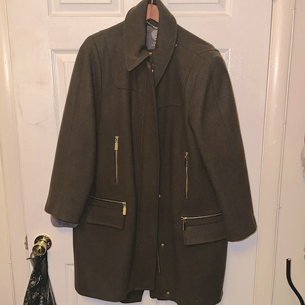 Vince Camuto Women's Gold and Green Coat